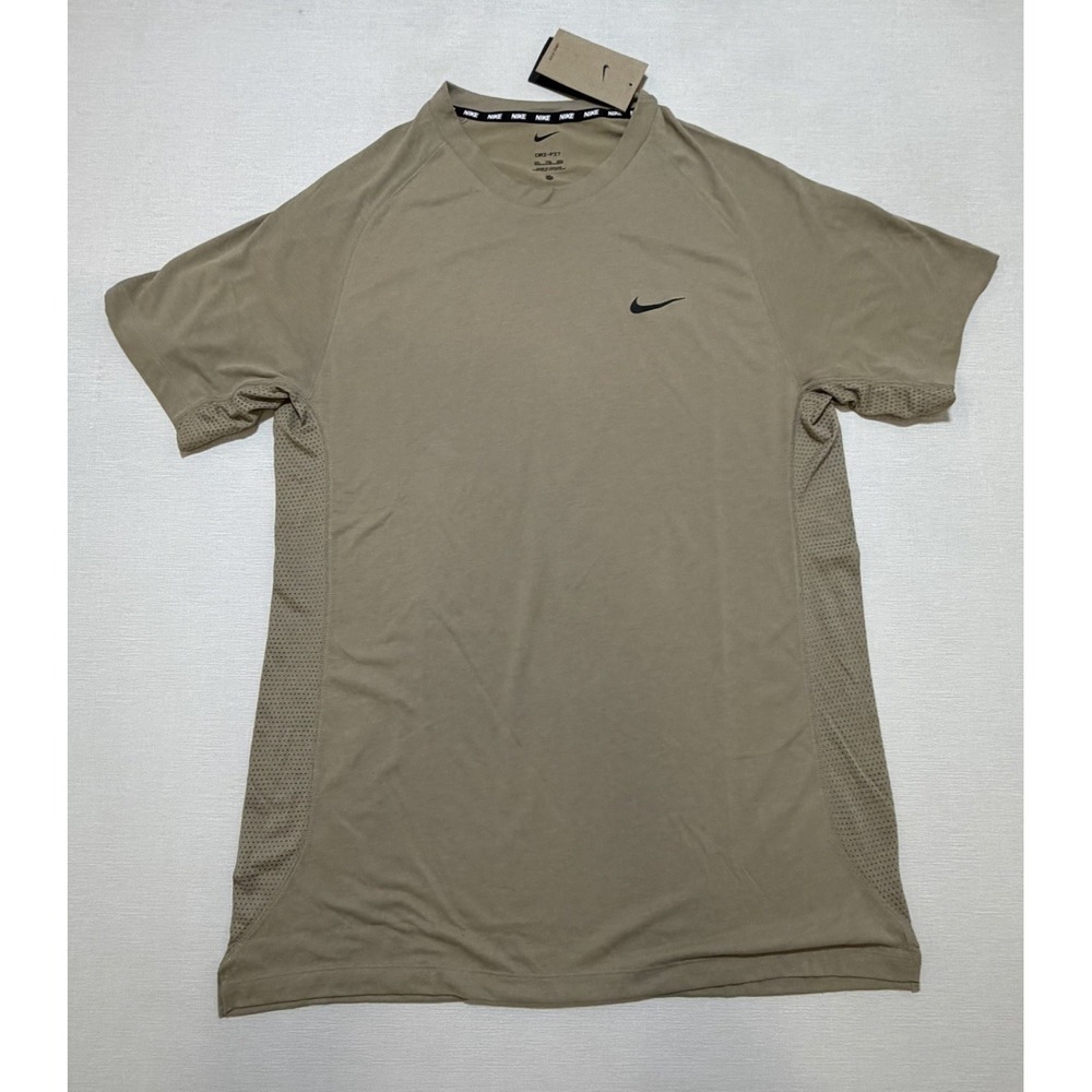 Nike Dri-FIT Flex Rep Fitness T-Shirt Slim Fit Brown Men's 2XL FN2979-247 NWT